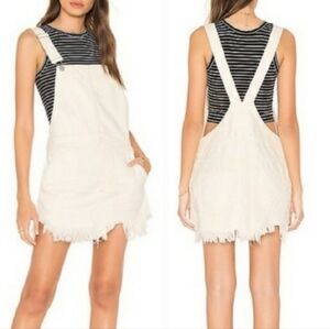 Free People Cream Mini Dress